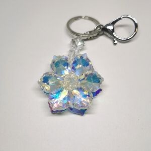 Crystal Flower Keychain